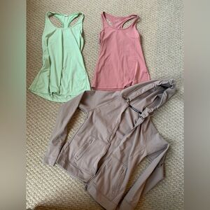 XS S Calvin Klein Exercise Workout lot jacket tanks